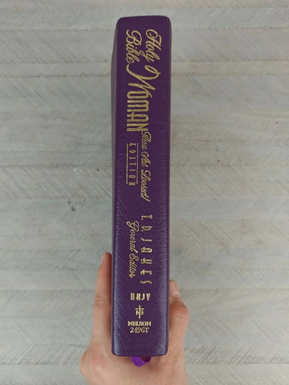 Holy Bible TD Jakes Woman Thou Art Loosed Edition NKJV Genuine Leather Purple